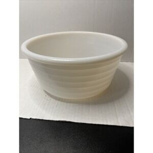Vintage Milk Glass Mixing Bowl 9"